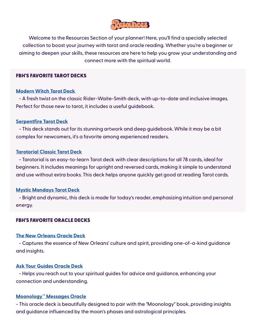 A Beginner's Guide to the Tarot - Tools, Tips + Techniques (PDF)